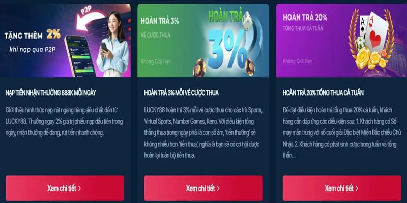 Hình ảnh thưởng nạp lần hai và chương trình hoàn trả